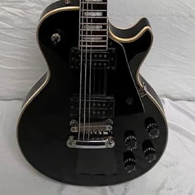 Vintage 70's-80's Memphis Electric Guitar LP in Black image 4