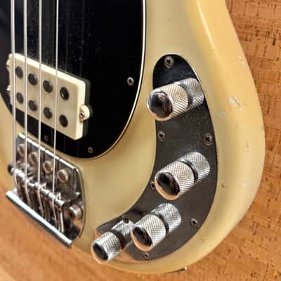 Ernie Ball Music Man Stingray Bass  1987 - Rare White w/ Figured Maple Neck image 11