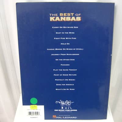 Kansas (band) Best of Sheet Music Song Book Songbook Guitar Tab Tablature image 2