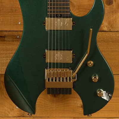 Schecter Synyster Gates Custom-7 TR Headless - Ebony - Oak Green Metallic - 7-String image 9