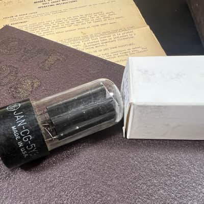 GE General Electric GE 5y3gt Tube Black plates rectifier Tweed / Champ amps image 1