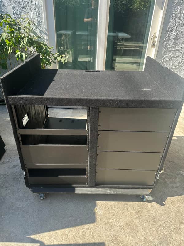 Grundorf Large Rolling Studio / PA Mixer Road Case + Rack Shelf image 1