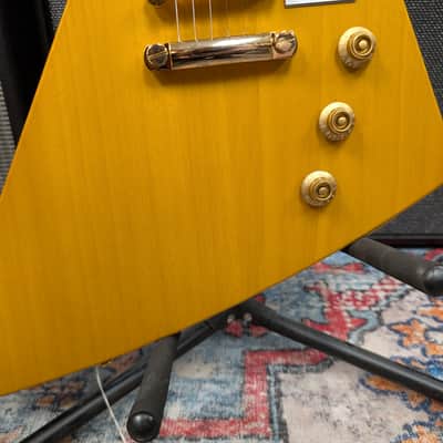 Epiphone '58 Korina Explorer 2023 - Aged Natural (White Pickguard) image 11