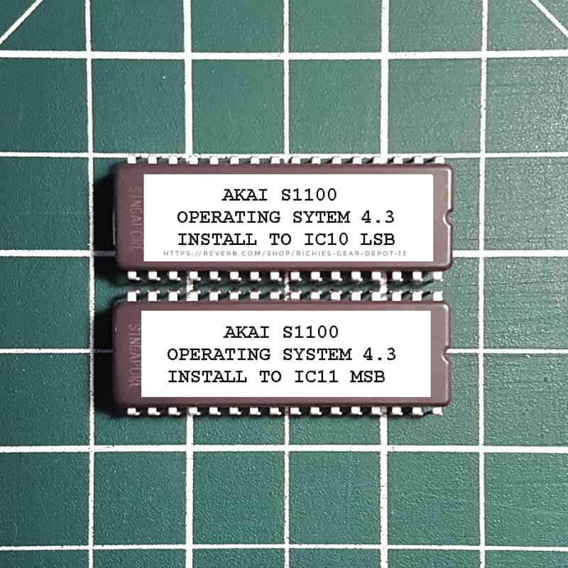 Akai S1100 OS v4.3 EPROM Firmware Upgrade SET image 1