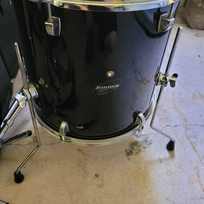 Ludwig Accent Custom cs BLACK 16x16 Floor Tom image 1