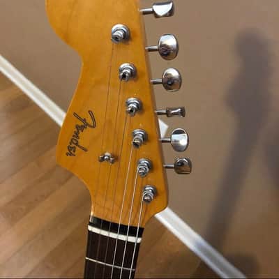 Left handed Fender Jazzmaster 1994 MIJ Upgraded *Aquabats guitar! image 2