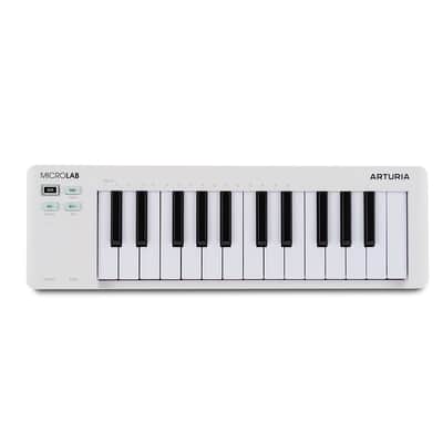 Arturia MicroLab Mk3 MIDI Controller Keyboard (White)