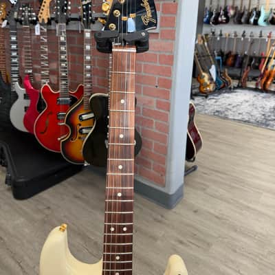 Fender FSR Mahogany Blacktop Stratocaster HHH 2019 - Olympic White image 7