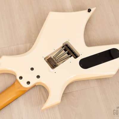 1992 BC Rich Warlock WGR-2X NJ Series White w/ Reverse Headstock & Floyd Rose, Japan image 14