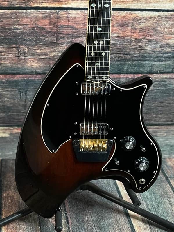 Used Ovation 1973 Deacon Electric Guitar with Matching Ovation Case- Sunburst image 1