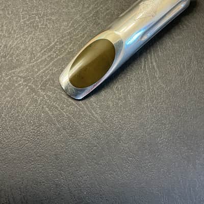 (- VINTAGE -) SELMER Short-Shank Scroll Metal C** Bb Tenor Saxophone Mouthpiece - Silver Plate image 3