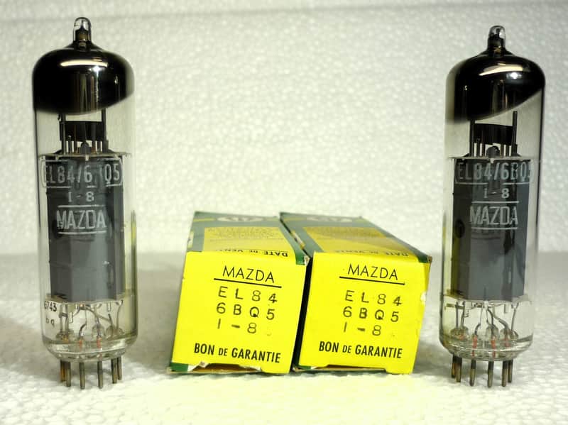 Vintage EL84/6BQ5 strong matched pair, Made in Holland bq 1967 NOS, NIB. image 1