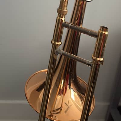 Yamaha YSL-448G Intermediate Bb/F Trombone 2010s - Lacquered Brass image 4
