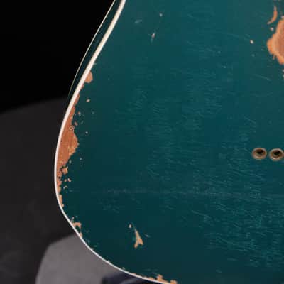 2023 Fender Custom Shop 1965 Telecaster Custom Heavy Relic Electric Guitar - Aged Sherwood Green Metallic image 14