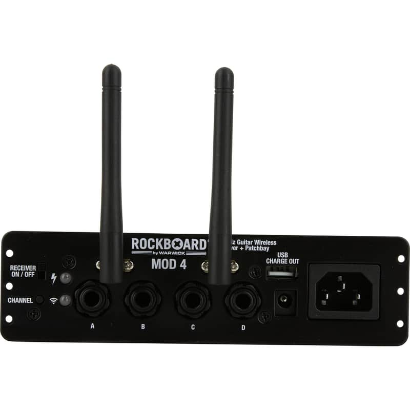Rockboard MOD-4-U2 2.4 GHz Guitar Wireless Receiver + Patchbay with U2 Transmitter image 1