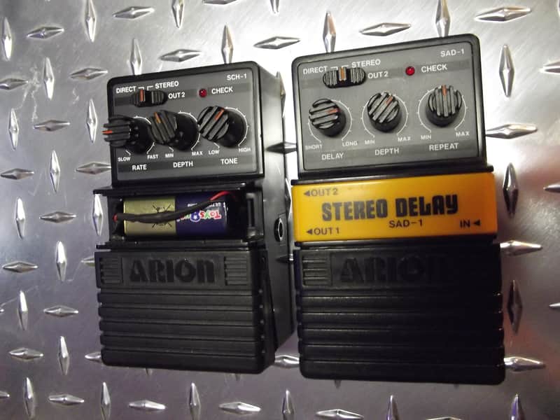 Vintage Arion SAD-1 Stereo Analog Delay & SCH-1 Stereo Analog Chorus Guitar Effects image 1