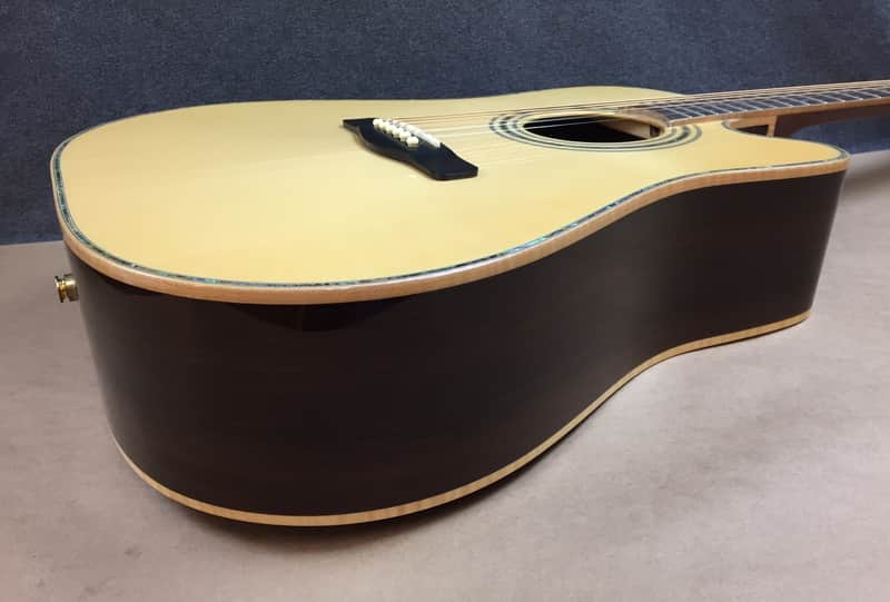 Greg Bennett ASDRCE All-Solid Dreadnought Natural Spruce Rosewood