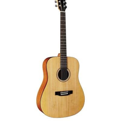 Austin Dreadnaught Acoustic Guitar, Satin Natural image 3