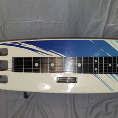 Mahalo MLG1 Surfboard Lap Steel Cream image 8
