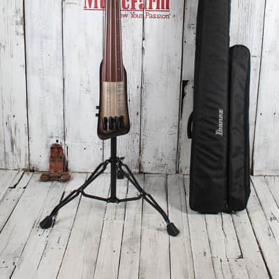 Ibanez UB804 Upright Bass 4 String Electric Bass Guitar with Gig Bag and Stand image 2
