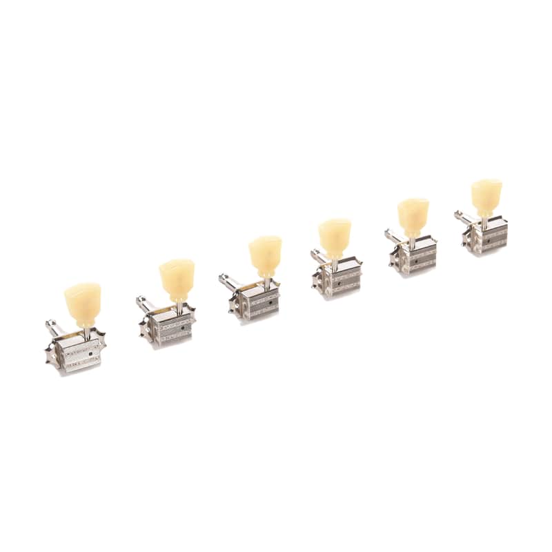 Gibson Gear Vintage Nickel Machine Heads Yellow Buttons image 1