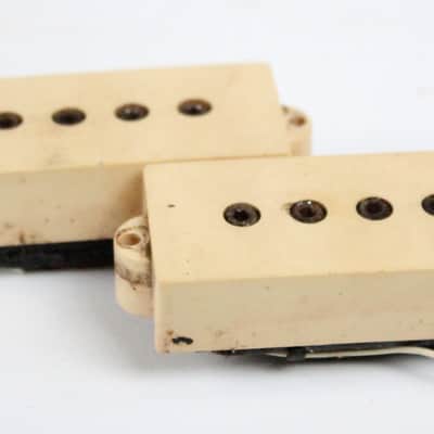 Vintage 1970's DiMarzio "Patent Applied For" PAF Precision P-Bass White/Cream Pickups USA 11.53K image 3