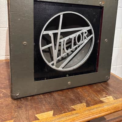 RCA Victor 1x12 speaker cab 1940’s - Original Military olive image 6