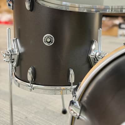 GRETSCH 4PC USA BROOKLYN 20-10-12-14 SATIN BLACK METALLIC - FLOOR MODEL image 9