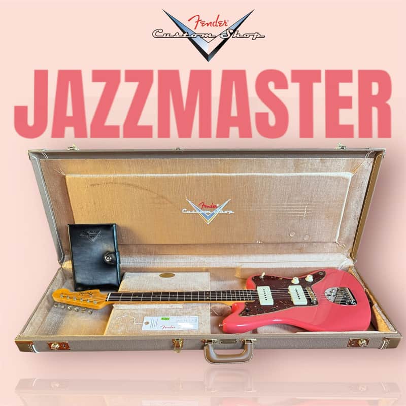 Fender Custom Shop '62 Jazzmaster Super Faded Aged Fiesta Red RSD Bridge 1962 NOS