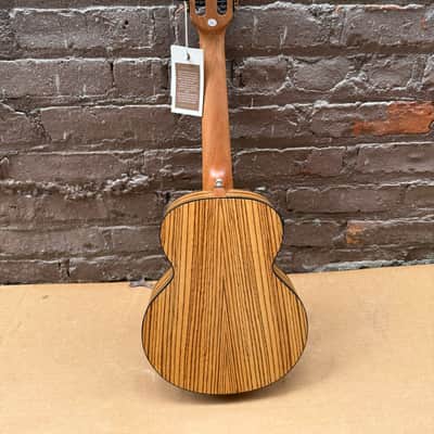 Caramel "Melts in my Heart" Acoustic-Electric Handcrafted Zebrawood Ukulele (Used - Good Condition) image 8