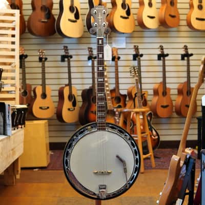 Conrad Japan Tenor Resonator Banjo Early 1970s w/Pickup, Original Hard Case image 4