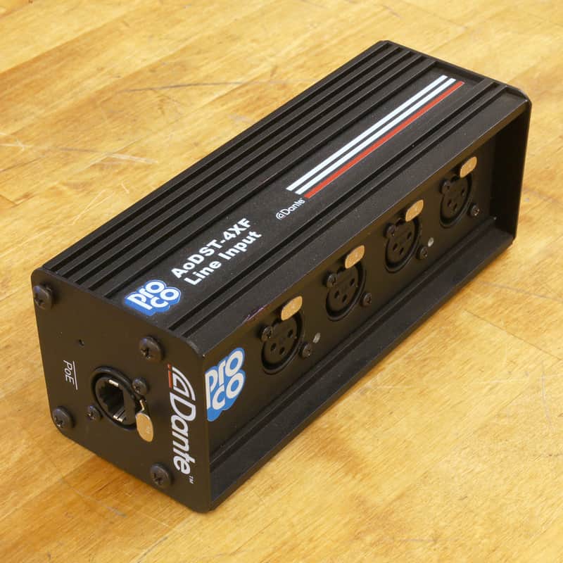ProCo AoDST-4XF 4-Channel Dante Drop Box image 1