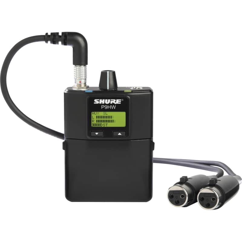 Shure P9HW= PSM900 Wired Bodypack Personal Monitor image 1