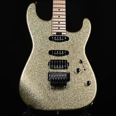 Charvel USA Custom Shop San Dimas HSS – Gold Sparkle (C17837) | Reverb