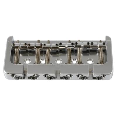 Hipshot B-Style 6-String Bass Bridge-Chrome image 1