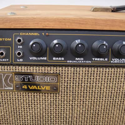 Vintage Kustom Studio 4 Valve 4V Tube Celestion Guitar Combo Amplifier w/ Footswitch RARE and CLEAN image 2