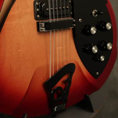 1995 Rickenbacker 360/12 string BT Fireglo w/BLACK hardware + binding!!! image 5