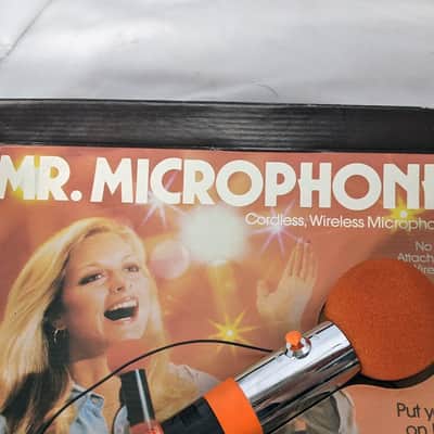 Vintage 1980 Mr. Microphone #1283 Ronco Wireless Mic in Original Box w/ Stand image 4