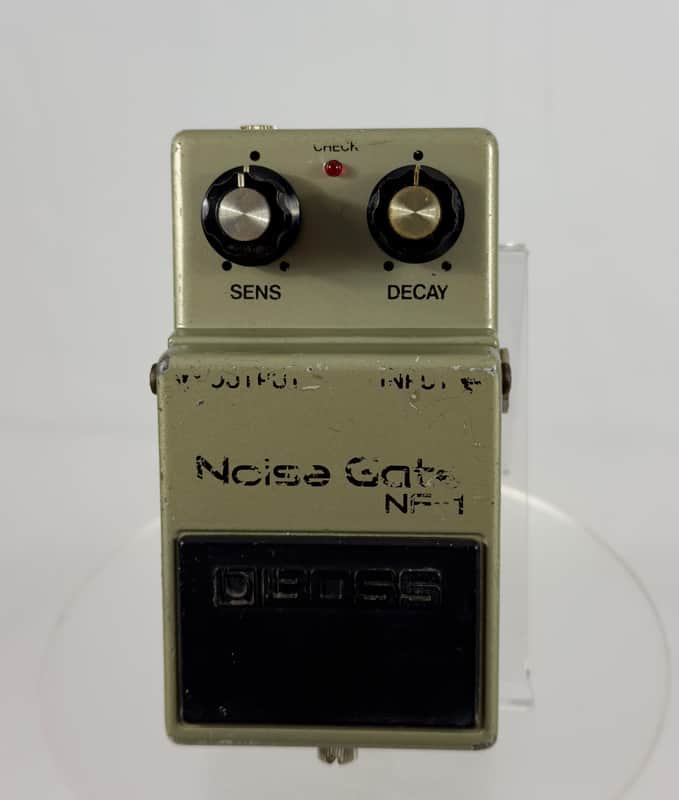 Boss NF-1 Noise Gate Pedal Silver Screw Long Dash 1979 - Grey image 1