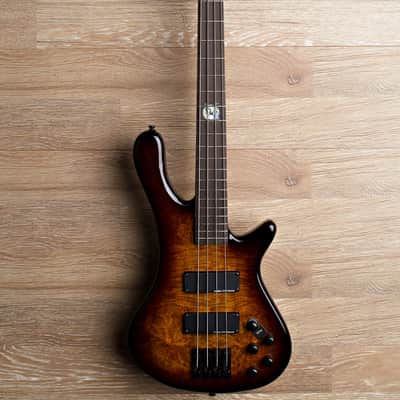 2017 Wolf S8 4 String Active Passive Jazz Bass Sunburst [6 out of 8] image 1