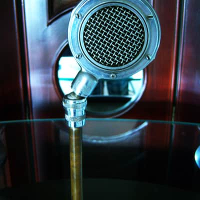 Vintage RARE 1920's brass model microphone floor stand Atlas Shure Electro Voice RCA image 4