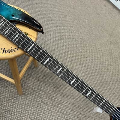 Ibanez SRMS805 Bass Workshop Multi-Scale 5-String Bass - Tropical Seafloor image 7