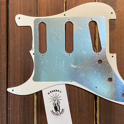 General Vintage Tone 1954 - 1957 Stratocaster pickguard old parchment aged Old parchment white image 7