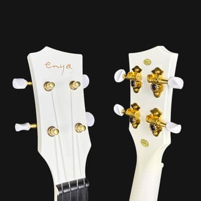Enya Nova U White, Carbon Fibre, Concert Ukulele W/ Case image 6