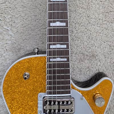 Gretsch G6129T-89 Vintage Select '89 Sparkle Jet w/Bigsby, Gold Sparkle - Japan image 6