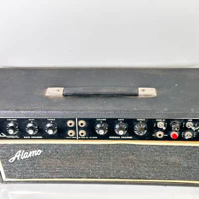 1972 Alamo Model 2575 Paragon Tube Guitar/Bass Amp Head image 8