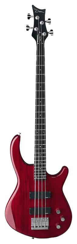 Dean Edge 1 4-String Bass Guitar Trans Red | Reverb