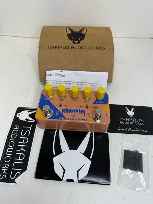 Complete w box and all inserts Tsakalis Audioworks Phonkisy Version 1 2000-2010’s - Glittery Pink and Purple image 1