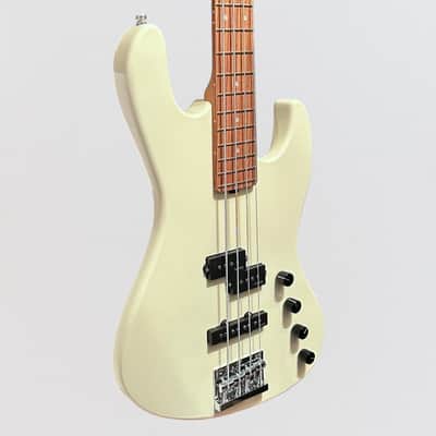 Sadowsky MetroExpress 21-Fret Verdine White Artist Line Morado Board 4-String Electric Bass Guitar - Olympic White image 2