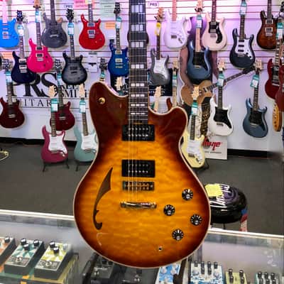 EVH SA-126 Special Quilted Maple, Semi-hollowbody - Tobacco Sunburst image 2